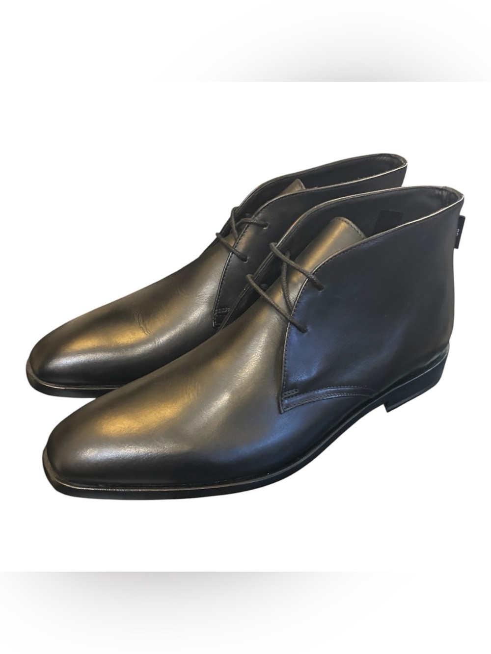 Paul Smith Black Leather Chukka Boots
